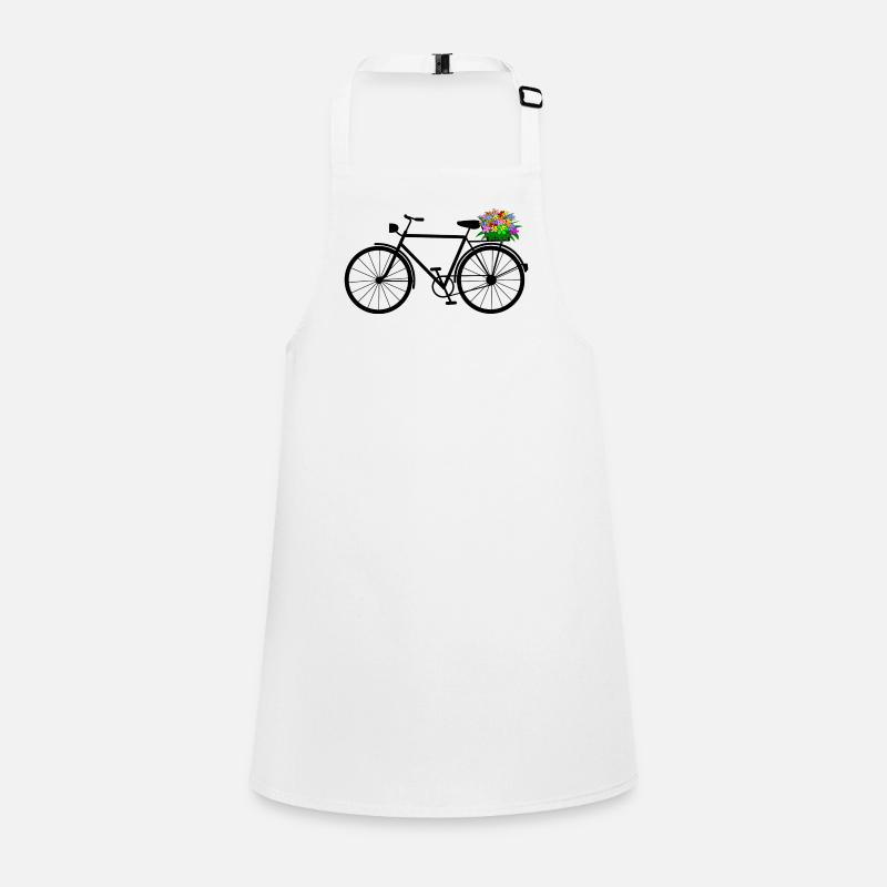 fahrrad blumen rad Schürze für Kinder