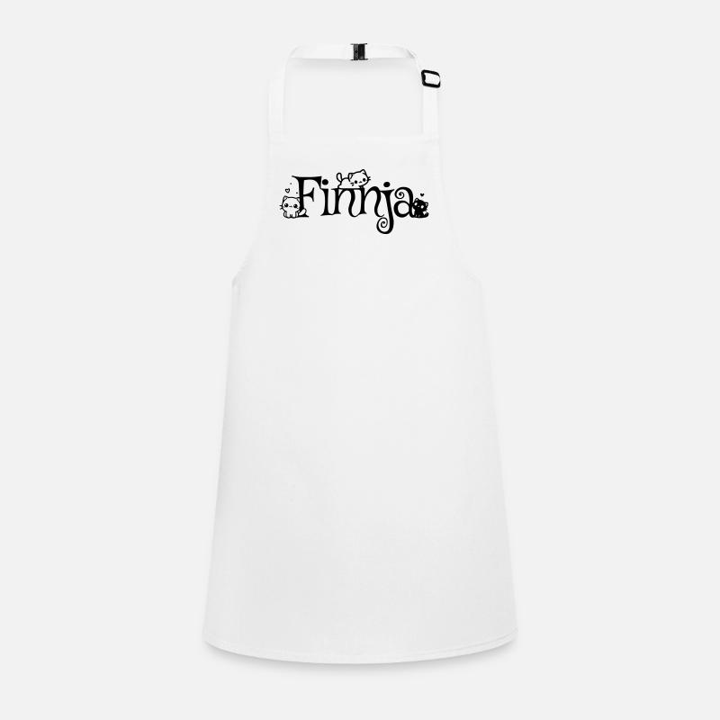 Finnja Name Vorname Kätzchenname Schürze für Kinder