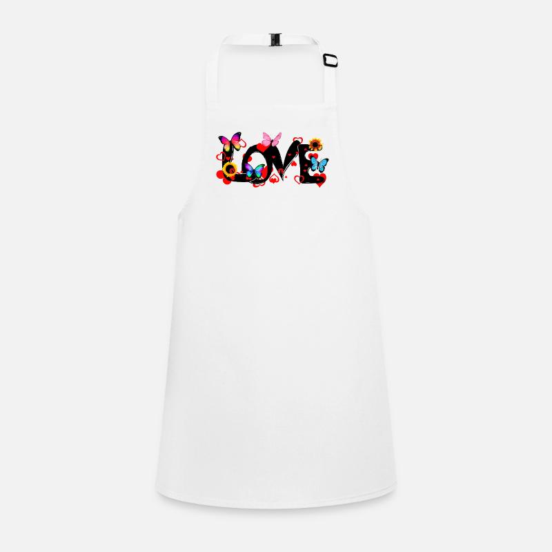 LOVE – Colorful Romantic Statement Design Schürze für Kinder
