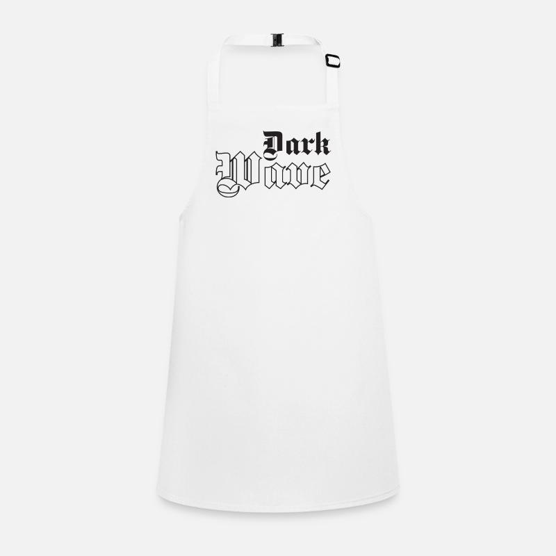 Dark Wave Musik Gothic Typografie Schürze für Kinder