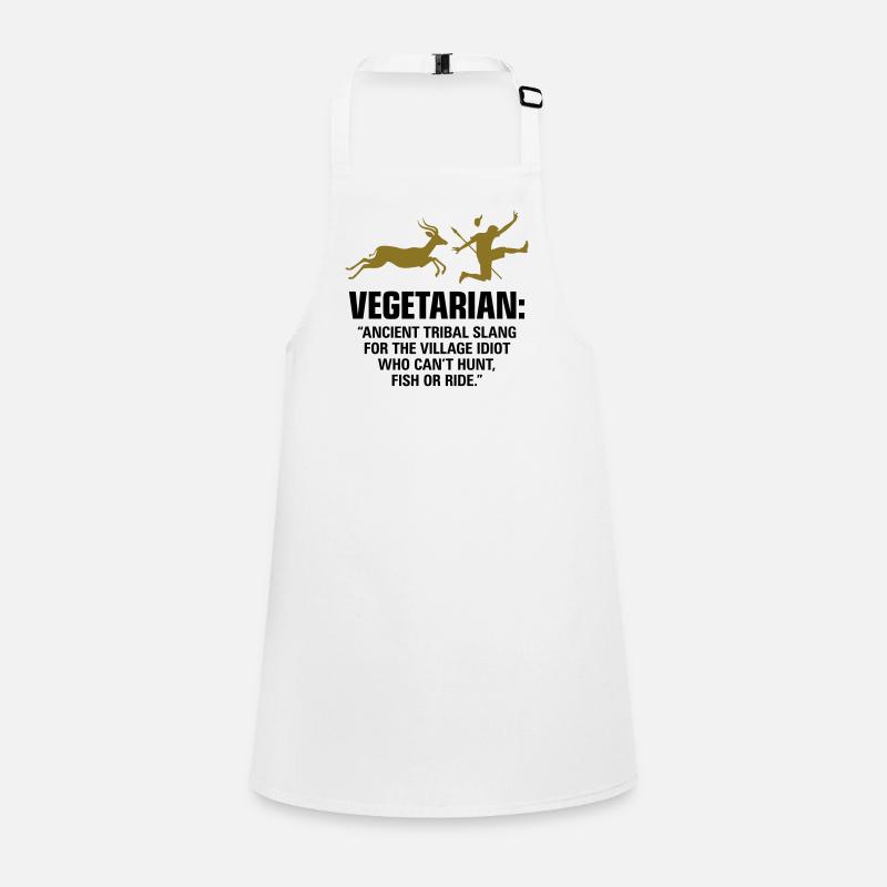 Vegetarians are weak people Children's Apron