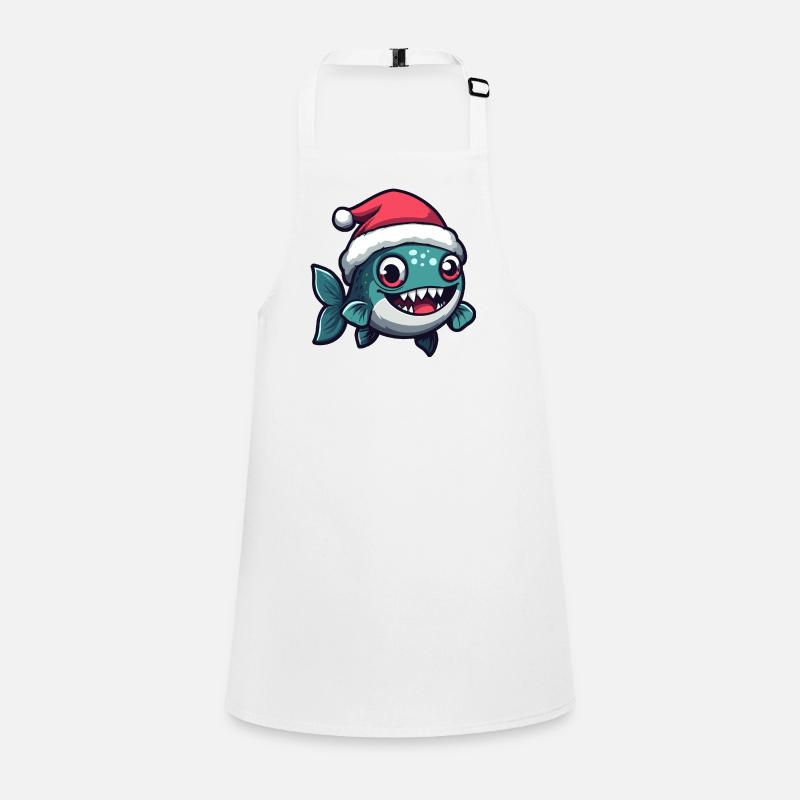 Piranha Poisson Noël Mignon Tablier Enfant