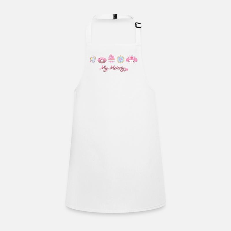 My Melody With Flat And Pastries - Children's Apron - white