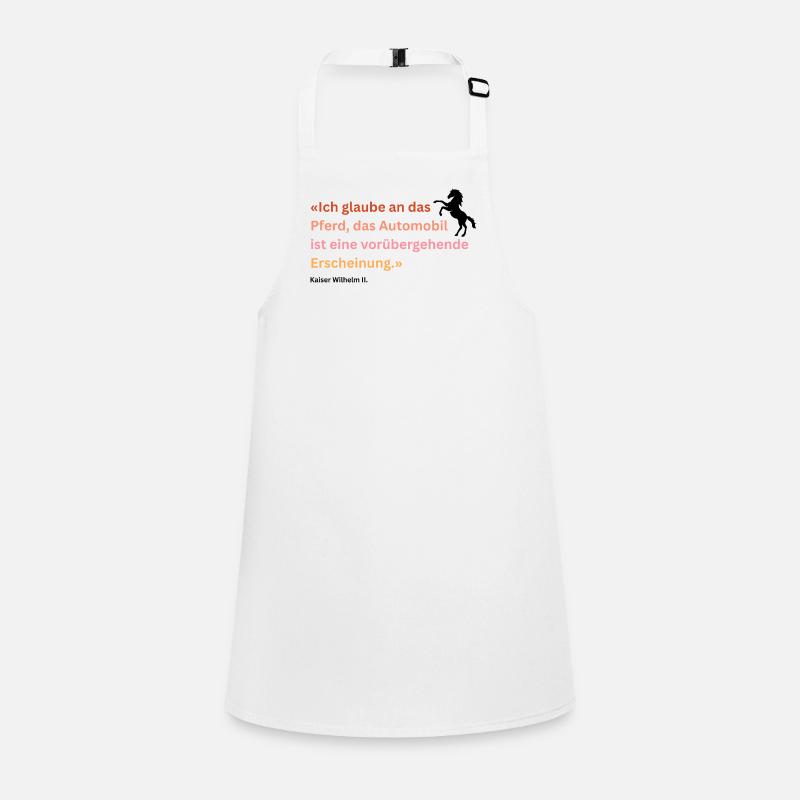 "Ich glaube an das Pferd" Schürze für Kinder