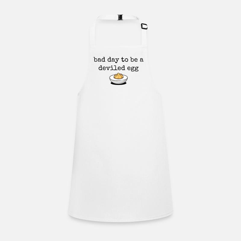 Funny Saying Egg Buffet Food Bad Day Deviled Eg Children's Apron