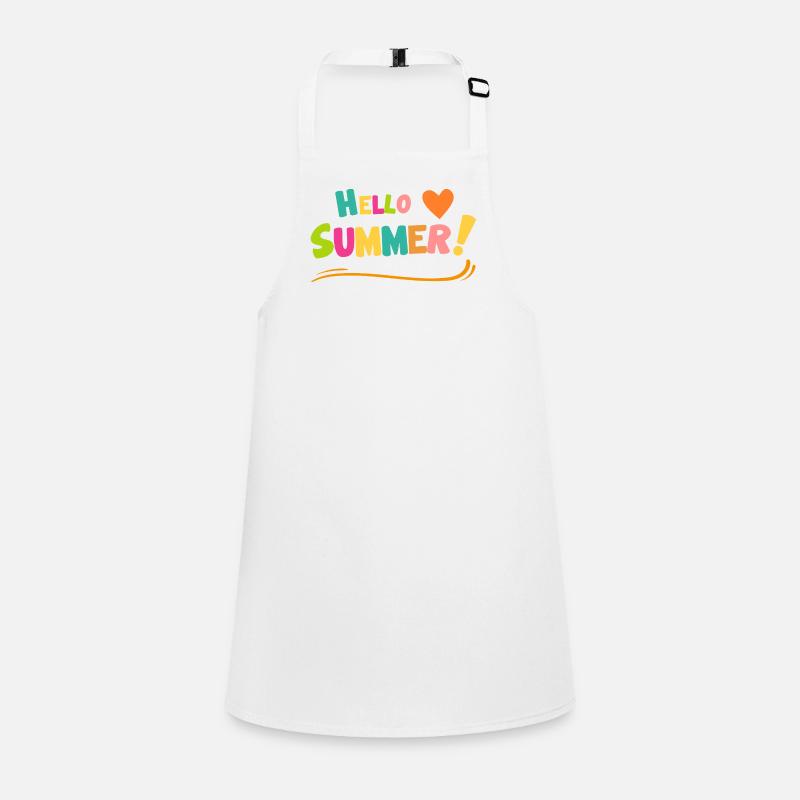 Bonjour l’explosion des couleurs estivale Tablier Enfant