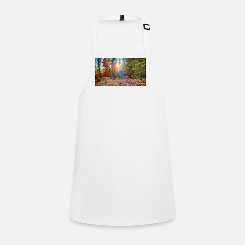 Sunlight in the autumn forest Children's Apron