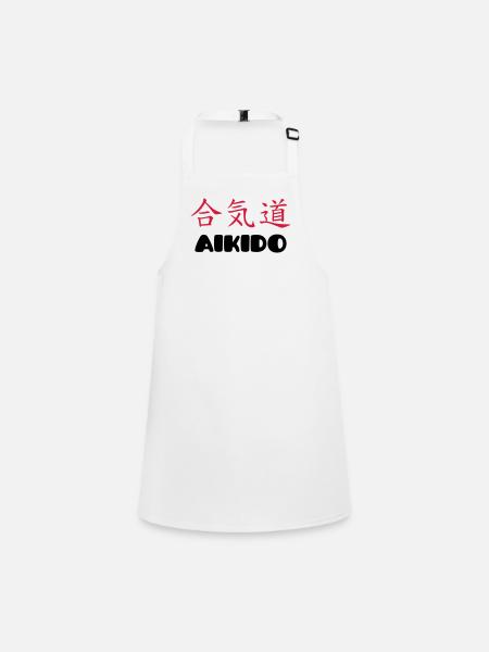Aikido - Tablier Enfant - blanc - Devant