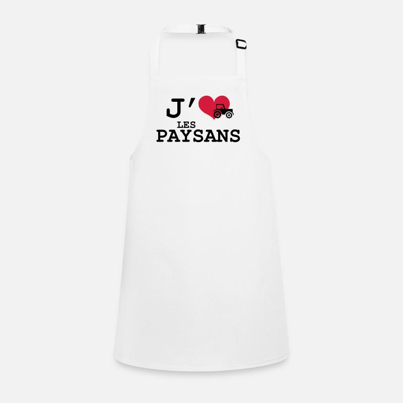 J'aime les Paysans Tablier Enfant