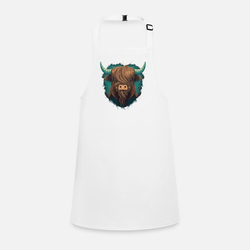 Cute Yak Head Children's Apron