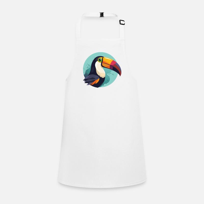 Toucan avec arrière-plan Tablier Enfant