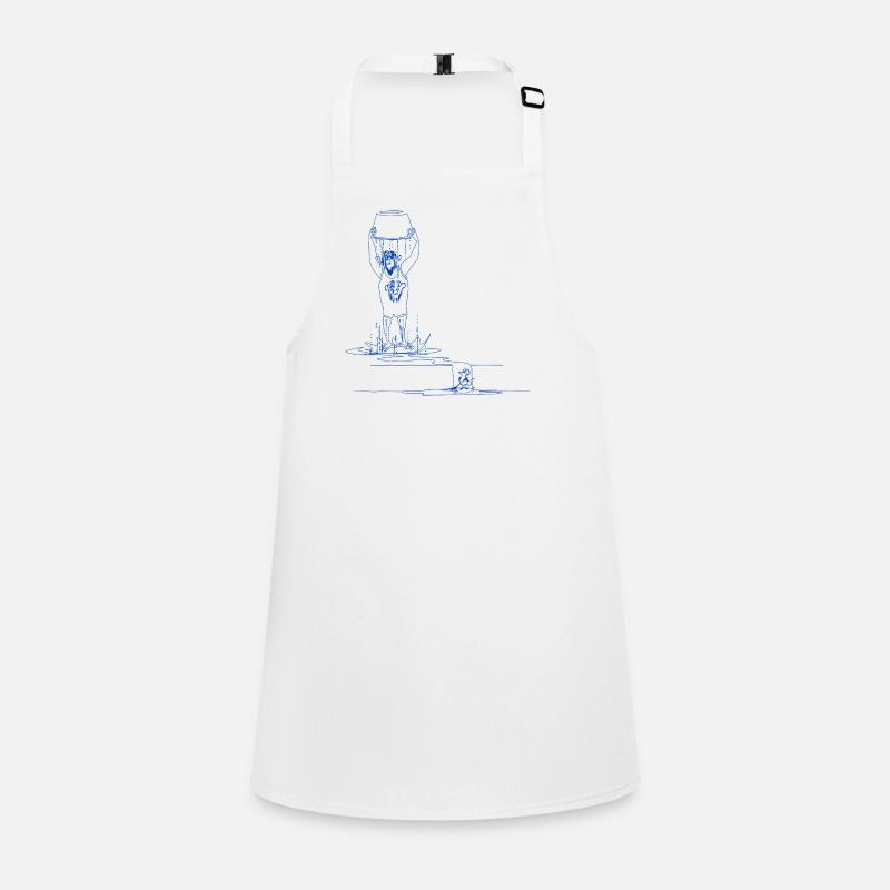 Chimpanzé et eau Tablier Enfant