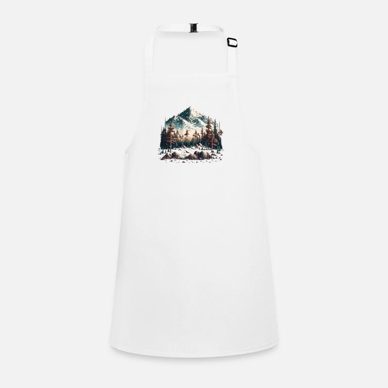 beautiful mountain scenery Children's Apron