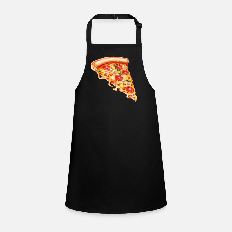 Lustiger Pizzaflüsterer Feinschmecker Pizzastück Schürze für Kinder