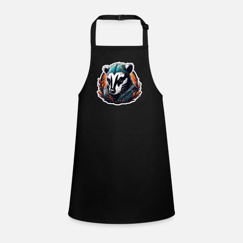 Badger / Rodent / Animal / Stripe / Wild Children's Apron