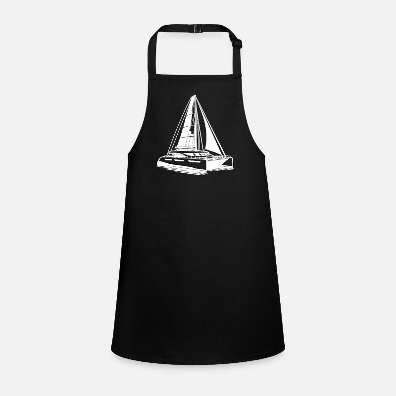 Double hull catamaran sailboat Children's Apron