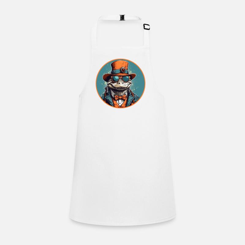 Cool alligator with hat, sunglasses and suit Children's Apron