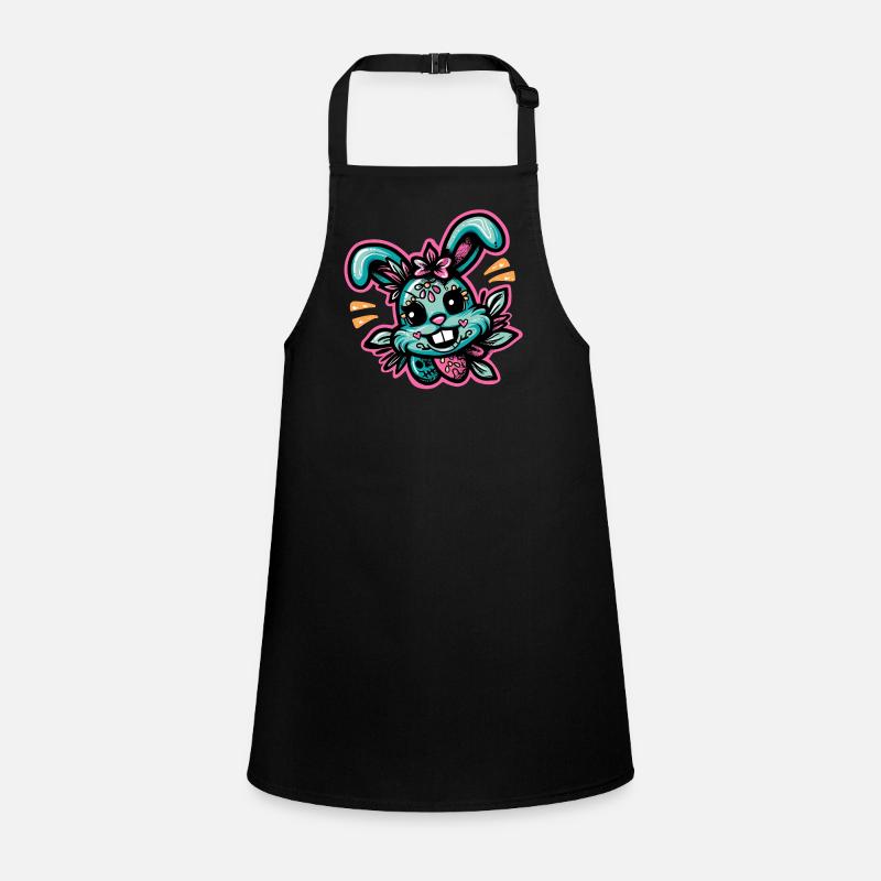 Freaky Bunny - Hase in Neon Schürze für Kinder