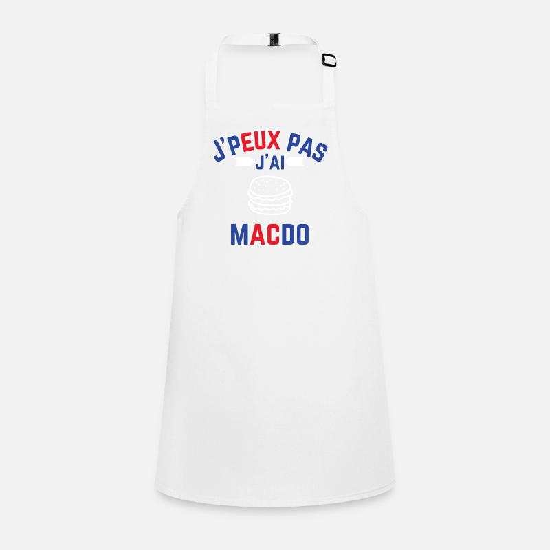 J peux pas j ai Macdo b b r Tablier Enfant