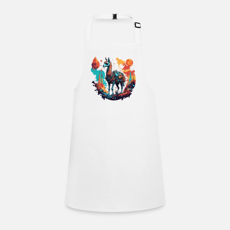 Astronaute / Espace / Animal / Lama / Vaisseau spatial Tablier Enfant