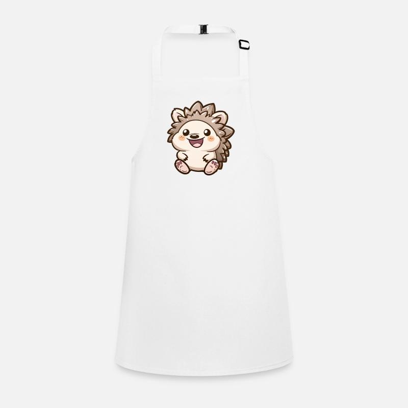 Motif de hérisson souriant mignon Tablier Enfant