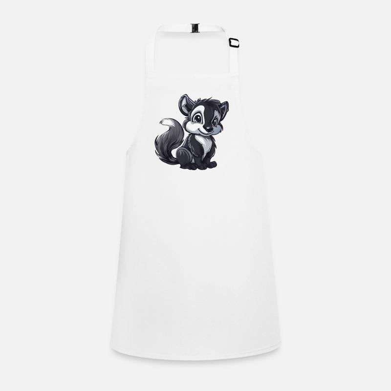 Cute Skunk with big eyes Children's Apron