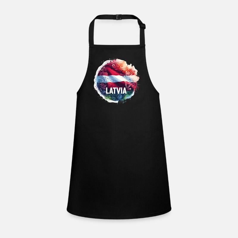 Latvia Flag Flag Gift Children's Apron