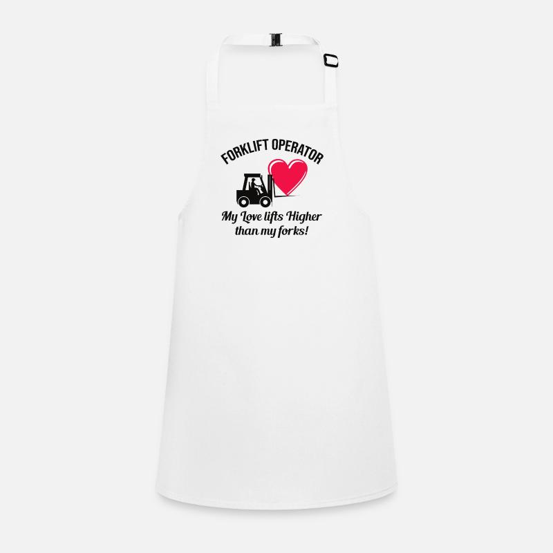 Forklift Operator Driver Valentine’s Day Funny Children's Apron