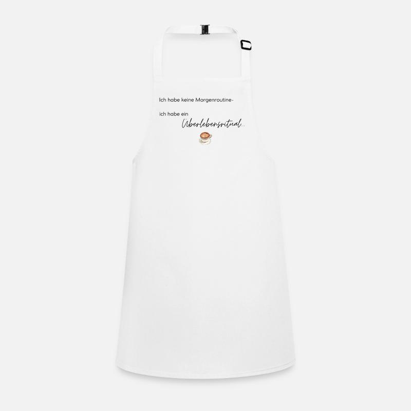LIEBEVOLL Morgenroutine Kaffee Schürze für Kinder