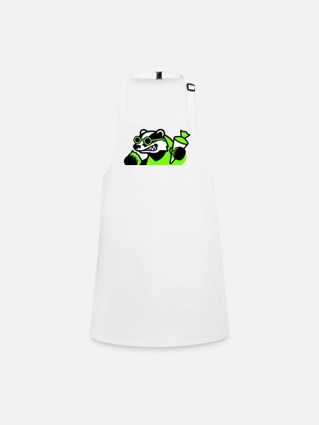 Icône de la rentrée scolaire de Badger Cool - Tablier Enfant - blanc - Devant
