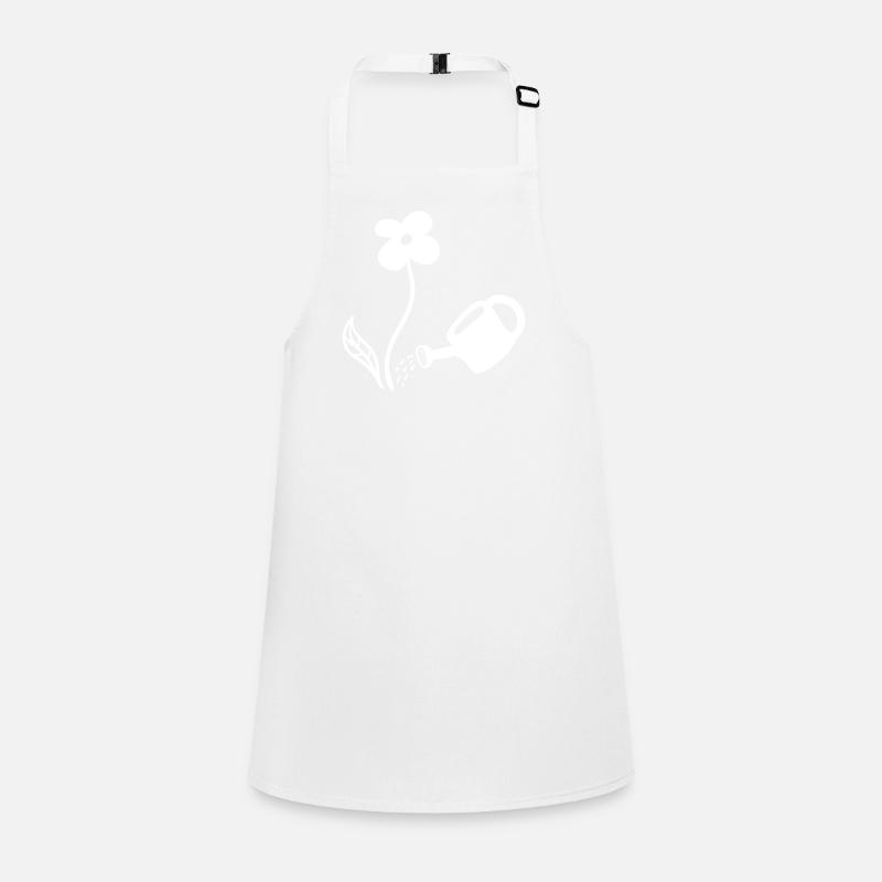 Blumen gießen - line Schürze für Kinder