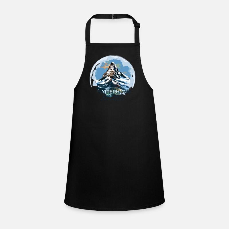 Matterhorn Zermatt Coordinates Keepsake Gift Children's Apron