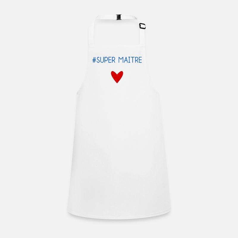 MAÎTRE. MAITRE. MERCI. MERCI MAÎTRE. MAITRE Tablier Enfant