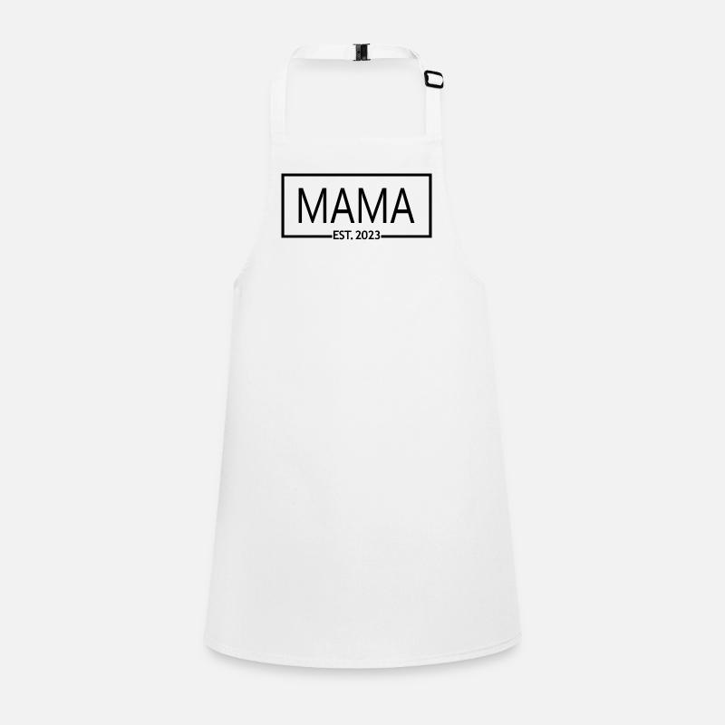 Mama Est. 2023, Maman en devenir, Annonce de grossesse Tablier Enfant