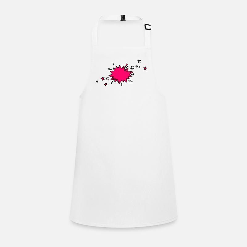 Comic element in black and pink Children's Apron