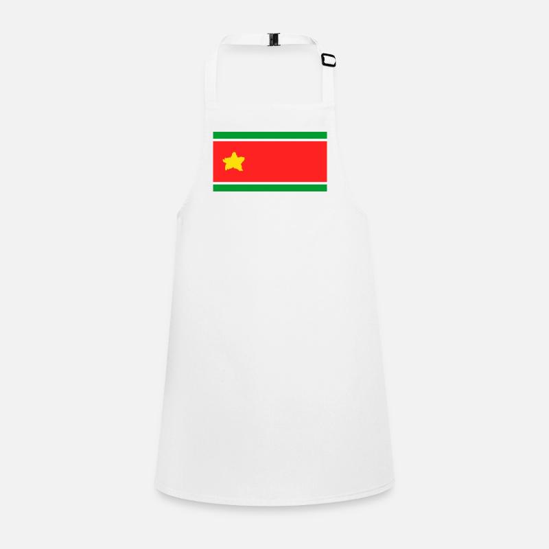 Drapeau de la Guadeloupe dans une étoile déchirée Tablier Enfant