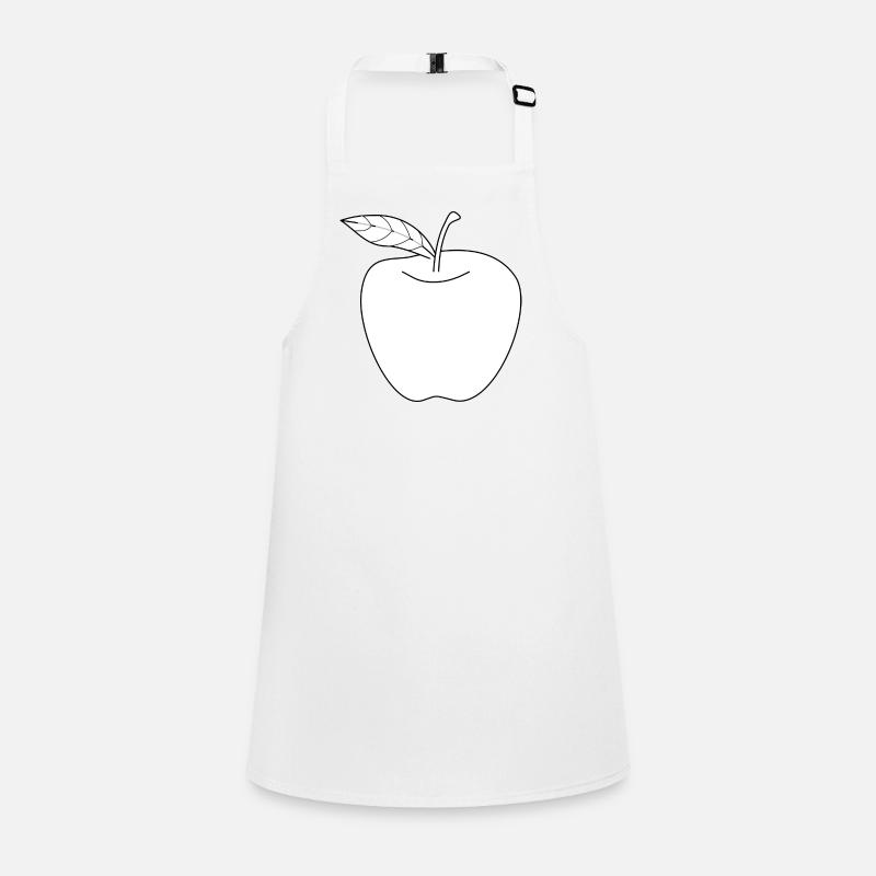 Apple black and white gift gift idea Children's Apron