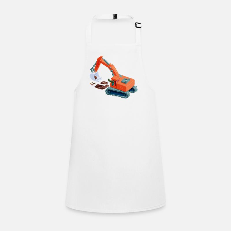 Crocodile in an excavator Children's Apron