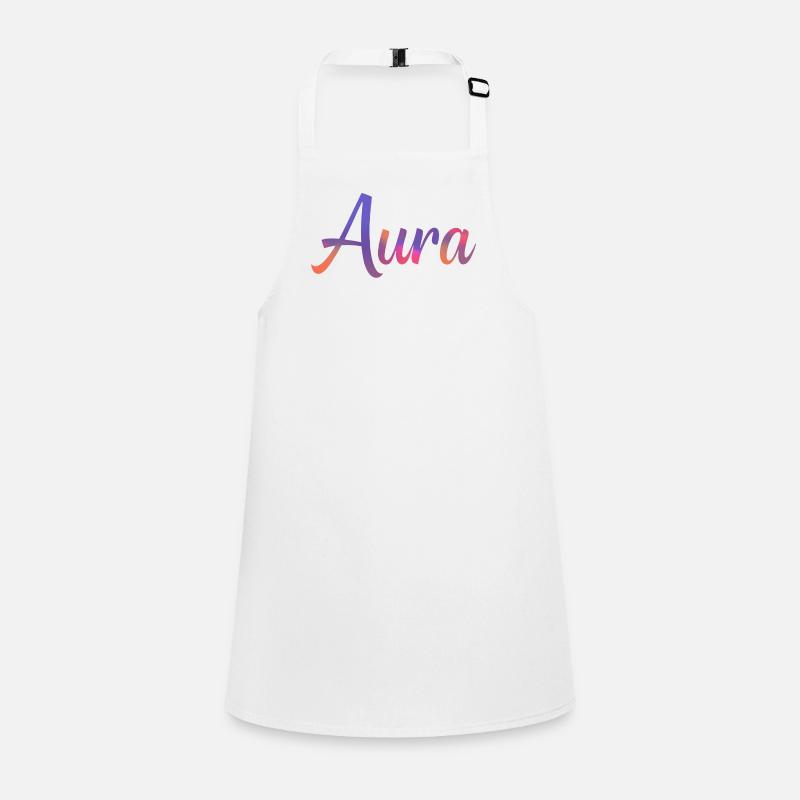 Aura – Design Typographique Coloré Moderne Tablier Enfant