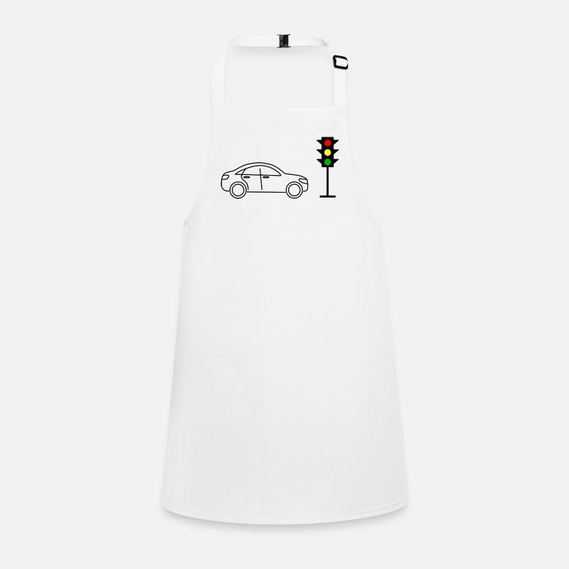 Ampel mit Auto Schürze für Kinder