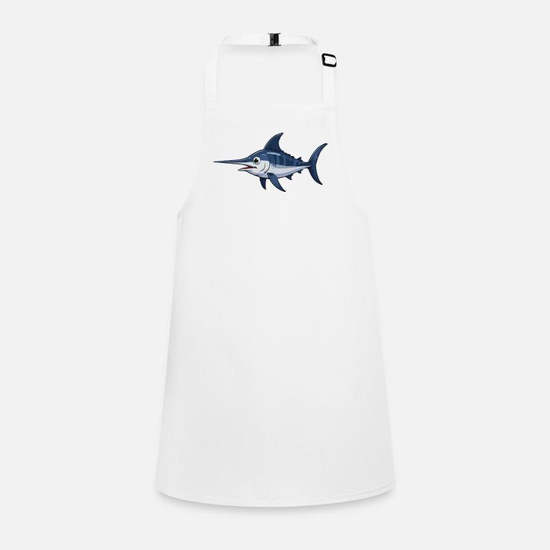 Marlin in Blue – Vector Children's Apron