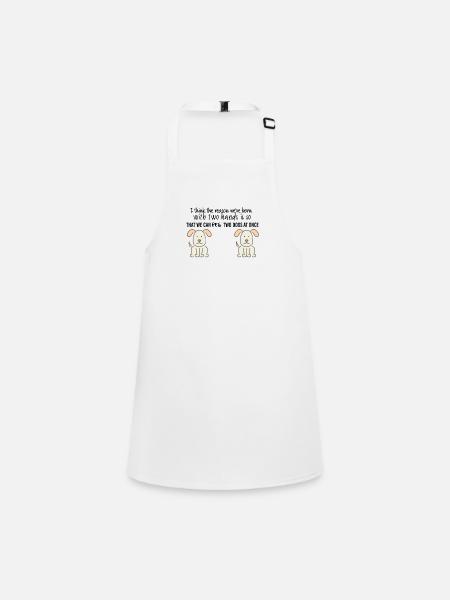 The reason we are born - Children's Apron - white - Front