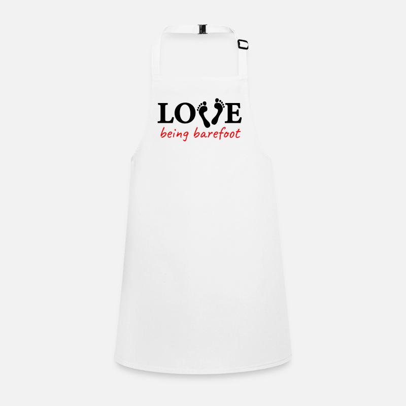 love being barefoot Version 2 - love to be barefoot Children's Apron