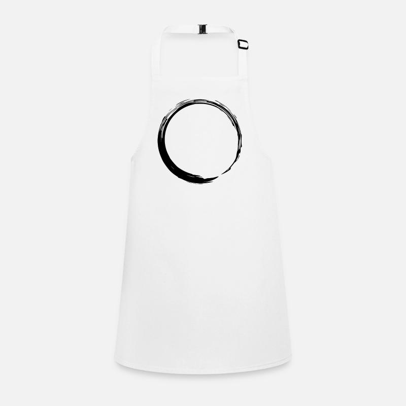 Circular shape Circle Symbol Shape New Black Children's Apron