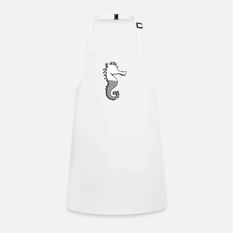 Seepferdchen - Illustration Schürze für Kinder