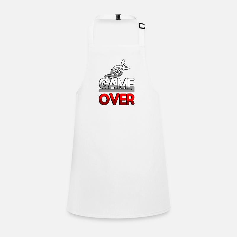 GAME OVER (Rouge) + ADN - Jeux Tablier Enfant