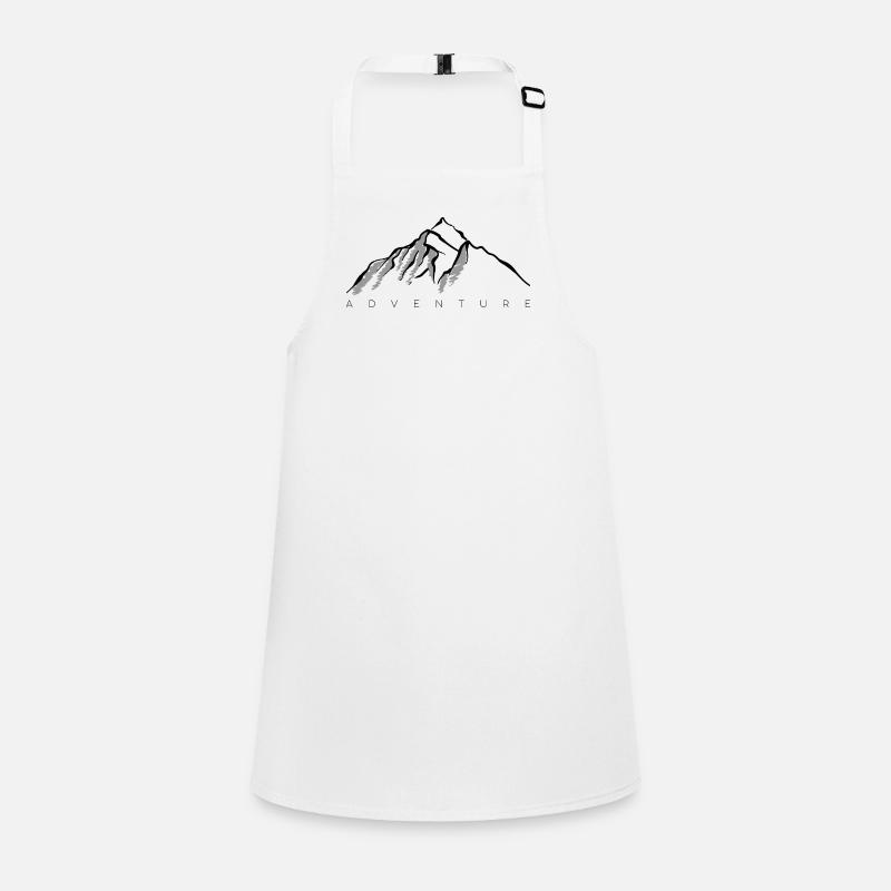 Silhouette de montagne grise Tablier Enfant