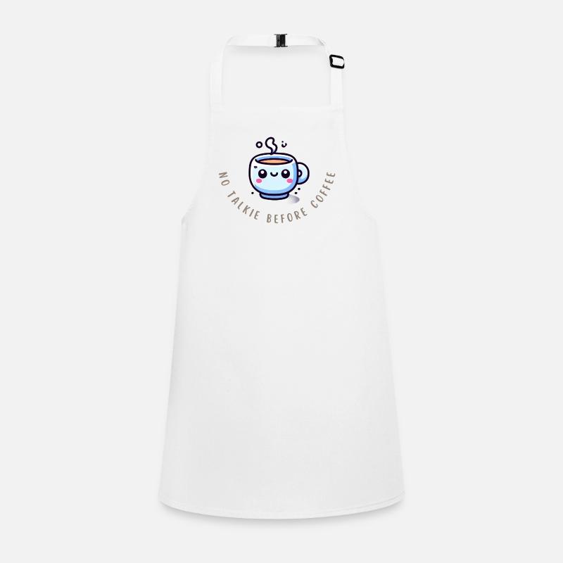 Coffee First – Witziges Kaffee Shirt Schürze für Kinder
