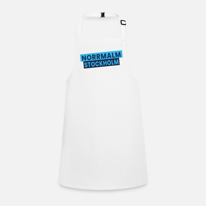 Norrmalm Stockholm Typography Children's Apron