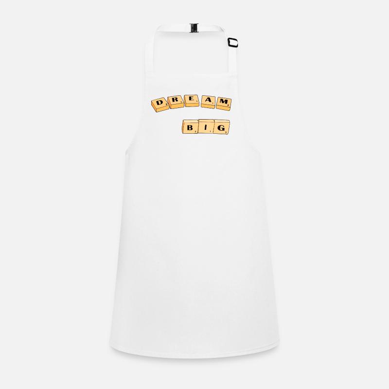 Typographie du Dream Big Block Tablier Enfant